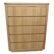 Rosemallow Tallboy 5 Chest of Drawers Solid Messmate Wood Bed Storage 
