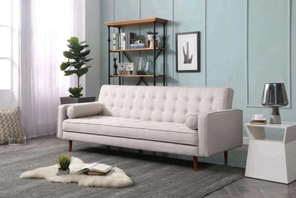 Sofa Bed 3 Seater Button Tufted Lounge Set for Living Room