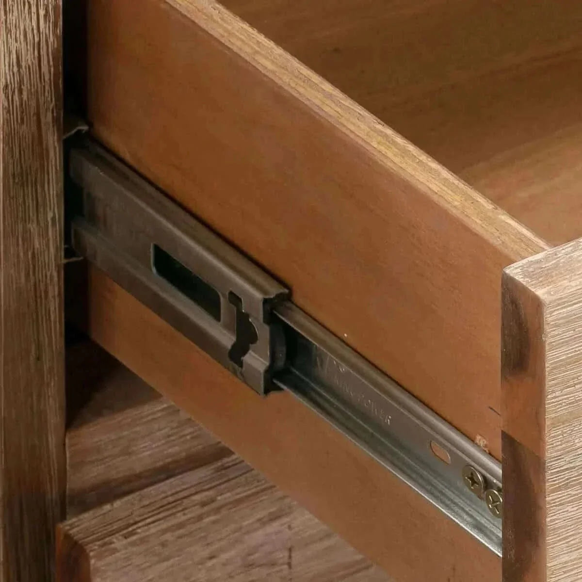 Tallboy with 4 Storage Drawers Assembled in Oak Colour Solid Wooden