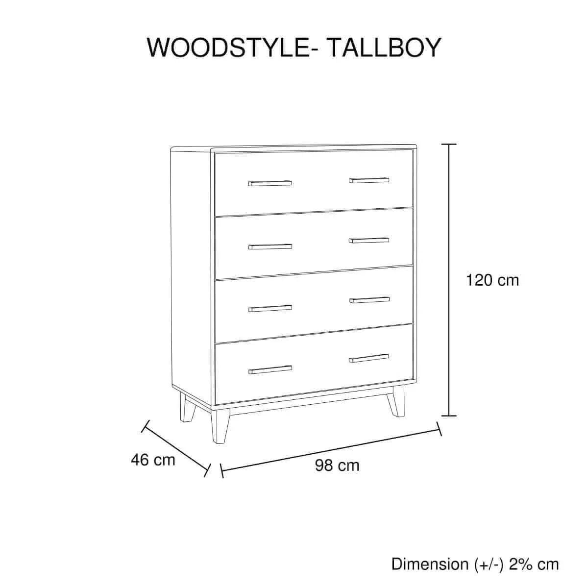 wooden tallboy