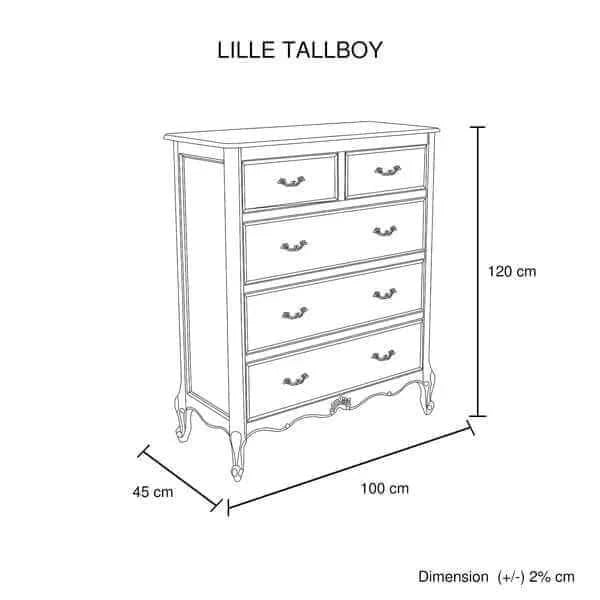 Oak Tallboy drawer