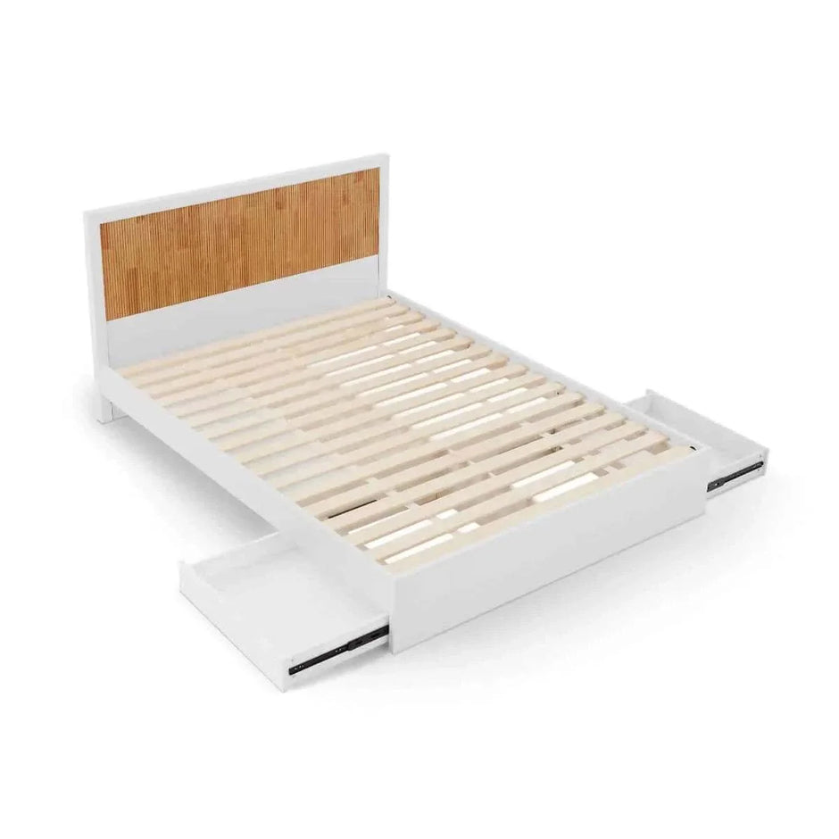 queen size bed frame with storage