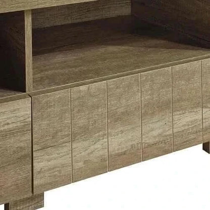 Oak Colour 3 Storage Drawers Entertainment Centre