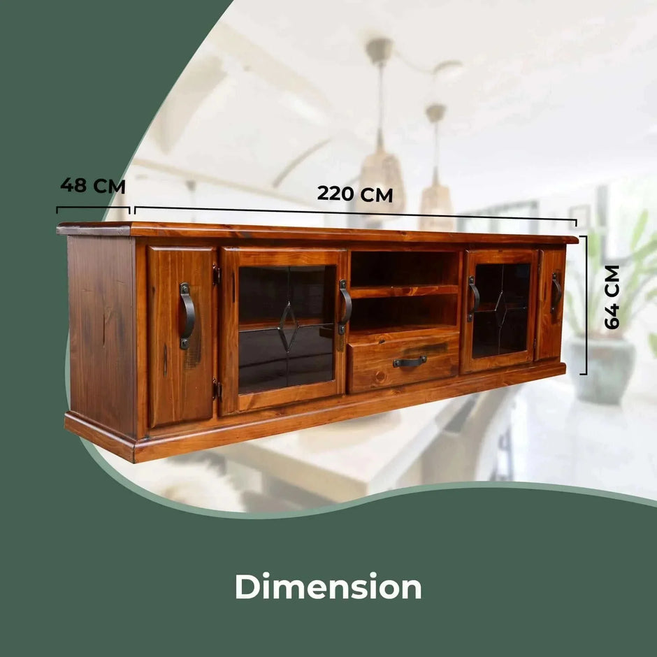 brown tv unit