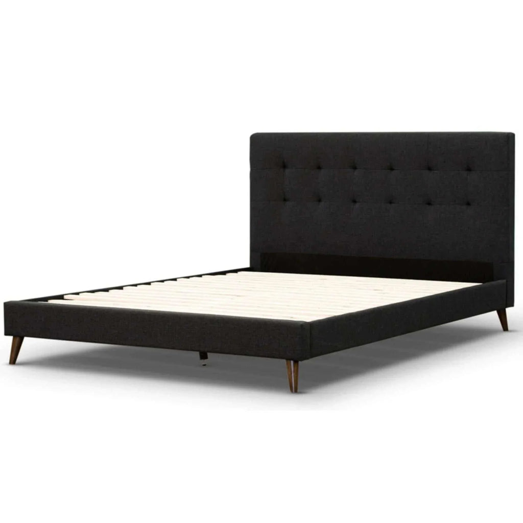 king single upholstered bed-Upinteriors