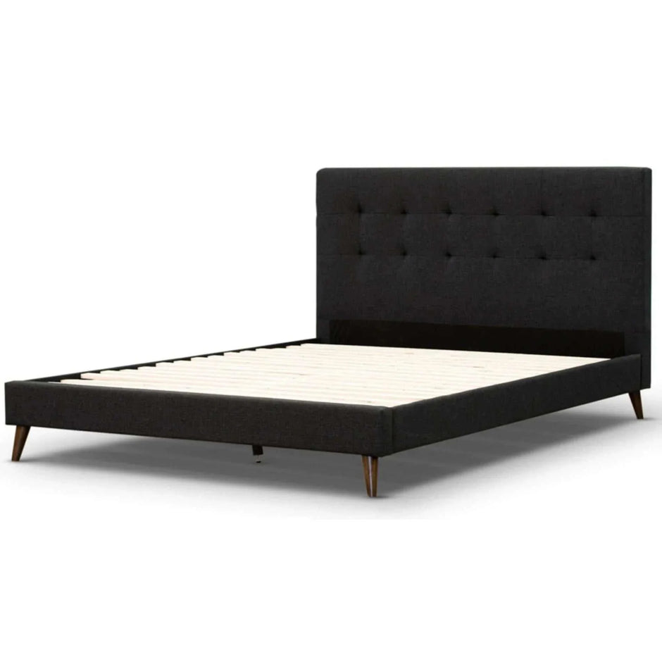 king single upholstered bed