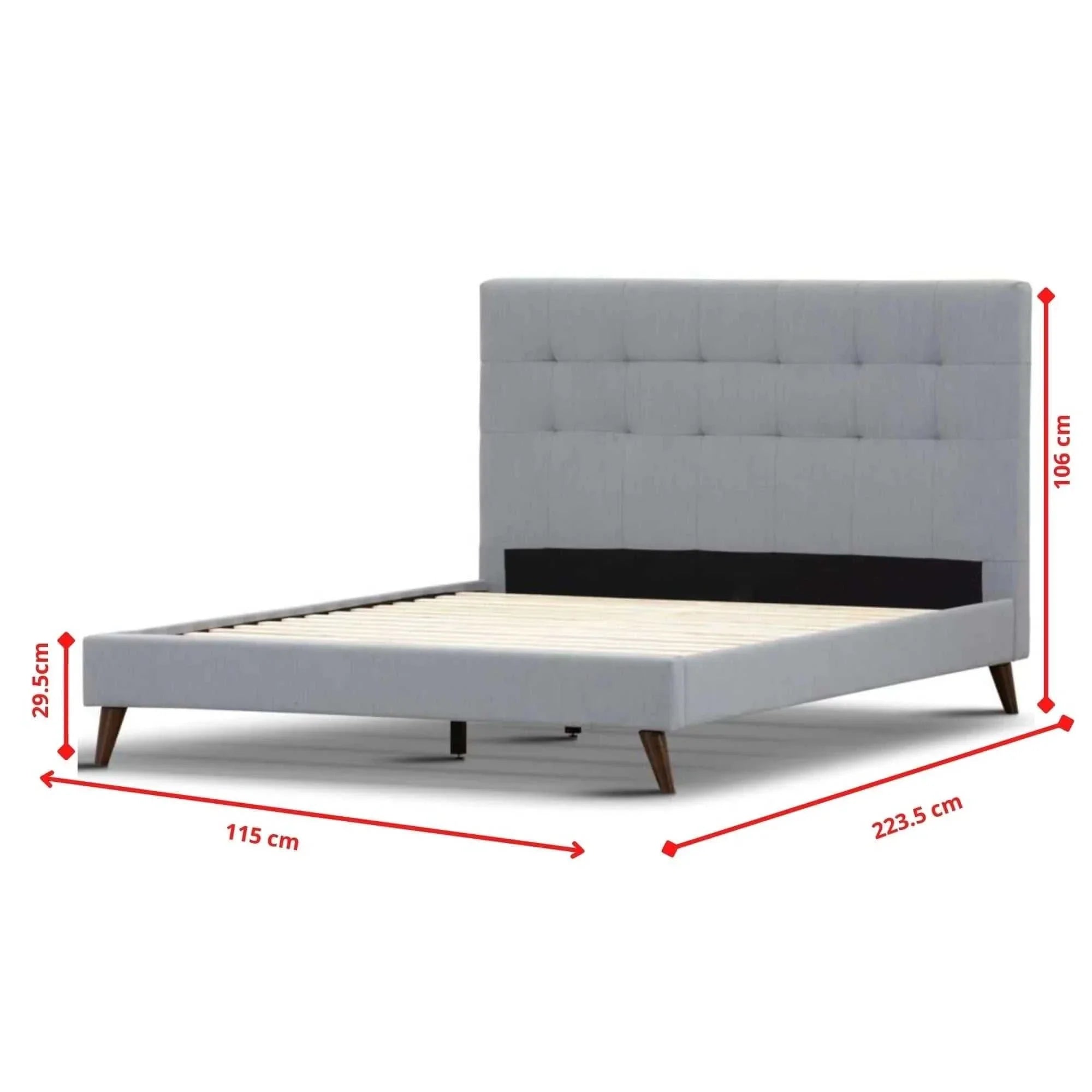 King Single upholstered Bed Frame 