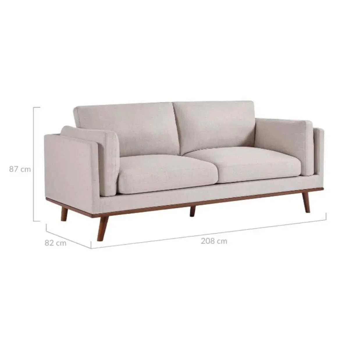 Grey 3 Seater Sofa