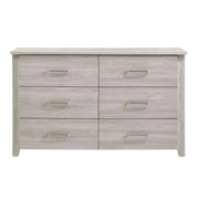 White 6 Chest of Drawers Bedroom Cabinet Storage Tallboy Dresser