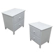 Bedside set Nightstand White