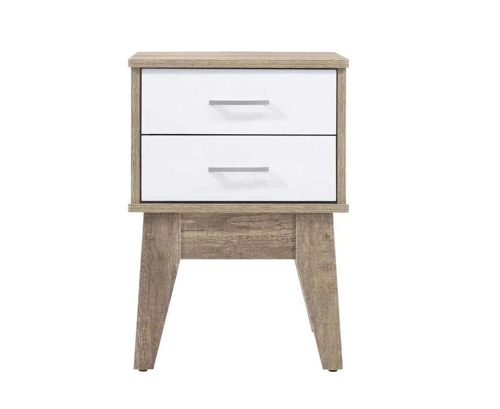 2 Drawers Bedside Table-Upinteriors