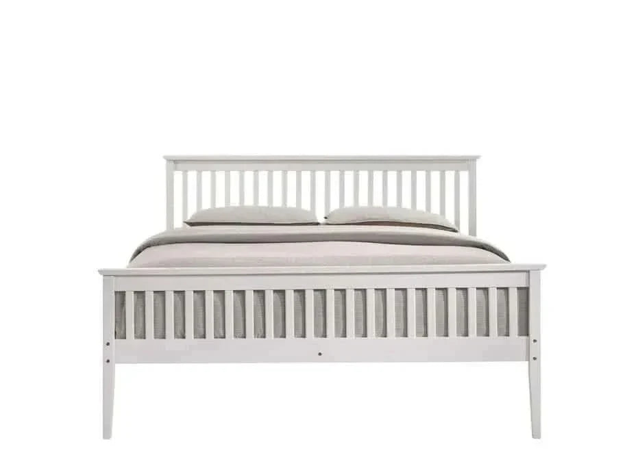 Wooden Queen Bed Frame - White