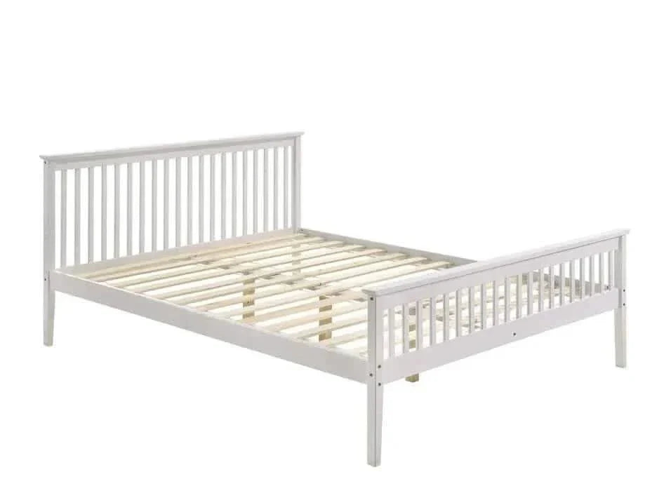 Wooden Queen Bed Frame - White